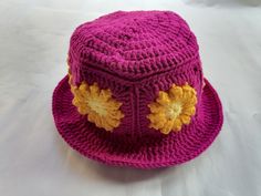 Handmade Crochet Granny Square flower Bucket Hat . This super cute crochet bucket hat is perfect for spring,summer,autumn,winter. It is use sustainable,eco-friendly yarn. it will be the Christmas gift,Wedding and Birthday gift for All Year. We accept custom made different color and pattern. Please feel free to contact us if you have any questions. have a blessed day Handmade Yarn Bucket Hat For Spring, Spring Crochet Beanie Mini Hats, Handmade Yellow Bucket Hat For Spring, Crochet Mini Bucket Hat For Spring, Handmade Yellow Crochet Bucket Hat, Spring Crochet Mini Bucket Hat, Handmade Yellow Crochet Hat For Spring, Handmade Cotton Yarn Bucket Hat For Spring, Hand Knitted Adjustable Mini Hats For Spring