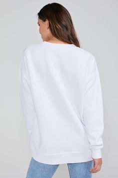 One of your all-time faves for its extra long fit, the super soft Roadtrip Sweatshirt is the perfect travel companion -- an oversized everyday pullover with dropped shoulders and banded hems. Johnny Rockets, Fringe Cardigan, Wildfox Couture, Travel Companion, Cotton Fleece, Extra Long, All About Time, Road Trip, Sweatshirts