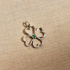 This charm is the perfect size for a necklace at 17x17mm. The charm is made of stamped sterling silver and comes with a jump ring for threading on your favorite necklace or jewelry making. Clover Charm, Luck Charm, Lucky Clover, Luck Charms, Bracelets And Charms, Threading, Bling Bling, Vintage Charms, Charm Jewelry