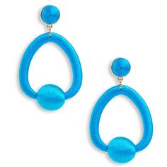 A modern take on the doorknocker earring trend. These statement earrings are a fun and fresh way to update your look no matter your ensemble. - Closure: Post Back - Length: 3" - Width: 2.4" - Nickel and Lead Compliant (Hypoallergenic) Blue Hoop Earrings For Spring, Blue Metal Earrings For Summer, Trendy Blue Earrings For Spring, Modern Drop Earrings For Summer, Trendy Blue Hoop Earrings For Spring, Chic Blue Jewelry For Summer, Chic Blue Summer Jewelry, Modern Metal Earrings For Summer, Summer Blue Metal Hoop Earrings