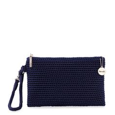 Available in a range of hues and patterns, the Vita Wristlet is an easy way to tote your daily essentials or organize a roomy carryall. PETA-approved and vegan certified, this crochet style is handcrafted and lined with recycled materials. A zip closure secures your phone and other small items while the optional wristlet strap ups the functionality. Carry it as is or customize with your favorite Yarnicharmz. Casual Clutch With Adjustable Strap For Travel, Casual Travel Clutch With Adjustable Strap, Casual Clutch With Removable Pouch, Everyday Handheld Bags With Wrist Strap, Everyday Handheld Bag With Wrist Strap, Casual Clutch With Adjustable Strap For Everyday Use, Casual Handheld Clutch For Travel, Casual Handheld Travel Clutch, Casual Everyday Rectangular Pouch