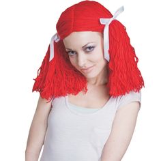 The right wig is the perfect way to complete your favorite look, Raggedy Ann Mop Wig. Product comes complete with: Wig, ribbons. Wig comes with a lining so that wearer’s head won’t show. Have fun experimenting with different looks!Packaged in a protective hairnet. Versatile: Great for Halloween stage, kids parties or one-on-one play time year round Additional Features: ► Very durable: resistant to most chemicals, stretching and shrinking, wrinkle resistant, mildew and abrasion resistant. ► Polye Mop Wig, Raggedy Ann Wig, Pigtail Wig, America Dress, Halloween Wigs, Costume Store, Raggedy Ann, White Ribbon, Buy Dress