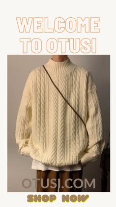 OTUSI YDS Vintage Pullover Knit Sweater Vintage Pullover, Vintage Pullovers, Knitted Pullover Sweaters, Knit Sweater, Knitted Sweaters, Knitting, Quick Saves