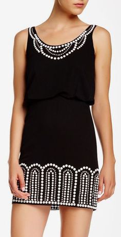 Aidan Mattox | Sleeveless Studded Cocktail Dress | Sponsored by Nordstrom Rack Cocktail Dress Nordstrom, Nordstrom Dresses, Pretty Things, Fashion Inspiration, Tank Top Fashion