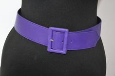 Vintage La Bagagerie purple leather belt , smoth leather ,measurements 80 x 4,5 cm, excellent condition. Purple Belt, Purple Leather, Blue Violet, Suspender Belt, Suspenders, Leather Belt, Romania, Halloween Costume, Belts