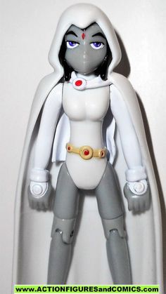 bandai toys action figures for sale to buy TEEN TITANS GO animated cartoon series 2003 3.5" RAVEN (white suit) 100% COMPLETE with removable cloak condition: overall excellent. nice paint, nice joints. nothing broken or damaged figure size: 3.5 inch ------------------------------------------------------------- click the image below to view the entire selection SHIPPING COSTS: Within the USA: 4.95 Worldwide shipping costs: 15.95 Save with combined shipping when purchasing multiple items Payments a Teen Titans Go Raven, White Suit, Cloak