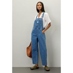 Levis Overalls Outfit, Vintage Overalls Outfits, Levis Overalls, 90s Overalls, Cotton Overalls, Vintage Overalls, Blue Overalls, Overalls Outfit, Simple Tees