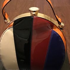 Multi Color Handbag With Shoulder Strap Included. Retro Multicolor Shoulder Bag For Evening, Retro Multicolor Bags For Party, Retro Multicolor Evening Shoulder Bag, Retro Multicolor Evening Bag, Trendy Multicolor Bags For Formal Occasions, Evening Retro Multicolor Shoulder Bag, Chic Multicolor Evening Bag, Retro Multicolor Party Bags, Handbag Boutique