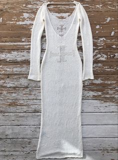 Concept Clothing, Dress Knit, Long White Dress, Knitted Dress, Silver Dress, Knit Fashion, The Divine, Knit Crochet