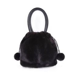 Great Shopping Women's New Black Mink Fur Bag Purse Handbag with Leather , Womens Bags Handbags Fur Purse, Fabulous Furs, Fur Bag, Fur Fashion, Mink Fur, Fur Pom Pom, Real Fur, Leather Handles, Leather Handle