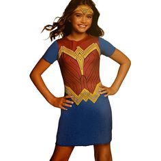 Wonder Woman Ww84 Girls Large (12-14) Rubies Girls Dress + Tiara. Condition Is New With Tags. Girls Dress, Kids Costumes, Tiara, Red Blue, Red And Blue, Girls Dresses, Wonder Woman, Wonder, Halloween