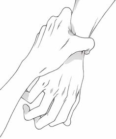 two hands holding each other with their fingers