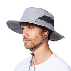 PRICES MAY VARY. BIG/LARGE HEAD SIZE &ADJUSTABLE DRAWSTRING&UNISEX:The large head sun hat specially for the big/large head people,is suitable for 60cm-61cm (head circumference:61cm),and you can adjust the best size for you by means of the elastic drawstring on the back of the oversized sun hat,please pay atttention to your choice befor you place the order!!!also the big head sun hat can be suitable for Men and Women. SUN PROTECTION & AIRFLOW BREATHABLE BY SIDE MESH: Maximum protected your skin,f Gray Curved Brim Sun Hat For Travel, Gray Curved Brim Hat For Camping, Gray Hats With Uv Protection For Outdoor, Adjustable Gray Hat For Fishing, Adjustable Gray Fishing Hat, Gray Hats For Summer Outdoor Activities, Gray Hats For Outdoor Activities In Summer, Gray Summer Hats For Outdoor Activities, Gray Hat For Summer Outdoor Activities