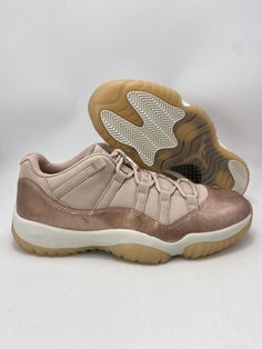 Nike Wmns Air Jordan 11 Retro Low Rose Gold Shoes AH7860-105 Wmns Size 11.5 Item is 100% Authentic Guaranteed Condition of Box:   Original Box WITHOUT Lid Condition of Item:  Brand New and Never Worn Listing Images Colors might have a slight variation due to lighting. Please review listing images before purchasing. Our Customer Service We strive to describe our inventory to the best of our knowledge. Questions or concerns before purchasing are welcomed and will be answered as fast as possible. I Sporty Jordan Shoes With Round Toe, Pink Jordan Shoes With Cushioned Footbed, Nike Low-top Pink Jordan Shoes, Air Jordan 11 Retro Low, Rose Gold Shoes, Jordan 11 Retro Low, Air Jordan 11 Retro, Jordan 11 Retro, Air Jordan 11