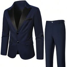 Boutique | Suits & Blazers | Suit Jacket Pants Set | Poshmark Men's Boutique, Boutique Suits, Blue Suit, Blazer Suit, Color Block, Pants Set, Suit Jacket, Man Shop