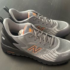 Speedware Eh Pr Midspwrgr-D New Balance Mens Work Shoe Brand New, Never Even Tried On Box Included Composite Toe Work Shoe Toe Protect Size 13-D Orange Slip-resistant Sneakers With Round Toe, Sporty Low-top Impact Resistant Sneakers, Orange Fade-resistant Running Shoes, Casual Trail Running Shoes With Impact Resistance, Sporty Low-top Impact Resistant Running Shoes, Casual Impact Resistant Trail Running Shoes, New Balance Gray Running Shoes For Outdoor, Gray New Balance Running Shoes For Outdoor, Casual Impact-resistant Running Shoes For Outdoor Activities