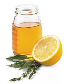 Cough-Control Tea  1. Pour hot water over 2 teaspoons organic lemon rinds, 1 teaspoon sage, and 1/2 teaspoon thyme. (Dried or fresh herbs can be used.)    2. Cover and steep for 15 minutes.    3. Strain tea, then add juice of 1/2 lemon and 1 tablespoon honey.    4. Drink two to three cups daily for cough relief. Winter Drink Recipes, Chest Congestion Remedies, Cough Relief, Winter Drinks, Cold Remedies, Tea Recipe, Natural Home Remedies, Natural Medicine, Tea Recipes