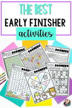 the best early finisher activities for kids