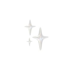 two small white stars on a white background