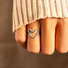 product-image Heart Wire Ring, Remember To Love Yourself, Practice Self Love, Daughter Ring, Heart Promise Rings, Infinity Heart, Wire Ring, Heart Shaped Rings, Wire Rings