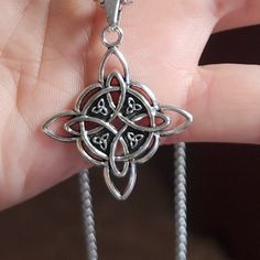 Witch Knot Necklace, Stainless Steel, Magic Knot, Witchcraft Symbols, Pendant. Jewelry For Women Tarnish Free, Waterproof, Hypoallergenic. Available Gold And Silver Long Witchy Necklace, Knot Witchcraft, Witch Knot, Witchcraft Symbols, Witchy Necklace, Magic Knot, Witch Necklace, Crafts Jewelry, Diy Crafts Jewelry