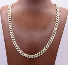 "7.5mm Miami Cuban Royal Chain Necklace Diamond Cut Real 10K Yellow White Gold * Metal : Real 10K Yellow Gold (Properly Stamped, 10K) * Condition : Brand New * Finish : Polished * Avg Weight : 18.80 grams (20\" Version) 0.94 grams per inch * Length : Selectable * Width : 5/16\" = 7.5mm * Clasp/Bail : Box Clasp All of our items are brand new and are shipped with a gift box." Royal Chain, 14k Yellow Gold Necklace, Necklace Ideas, Solid Gold Necklace, Miami Cuban, Necklace Diamond, Gold Necklace Set, White Gold Necklaces, Gold Price