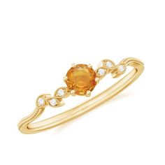 Product Details Adorn your finger with this exquisite Minimal Leaf Ring featuring a Round Shape Orange Sapphire and a glittering Diamond accent. The combination of these two precious gems makes this Promise Ring a one-of-a-kind piece for a woman. Product Information SKU SHP-RINGS0821200125 Width 2.8 mm Height 3.7 mm Weight 1.26 gm (Approximate) ORANGE SAPPHIRE INFORMATION No.of Stones 1 Pieces Total Weight 0.34 Carat (Approximate) Dimension(approx) Round-4X4 mm-1 Pcs Color Orange Cut Brilliant Shape Round Setting Type Prong-Setting Quality Grade AAA DIAMOND INFORMATION No.of Stones 6 Pieces Total Weight 0.02 Carat (Approximate) Dimension(approx) Round-0.90X0.90 mm-6 Pcs Color HI Cut Brilliant Shape Round Setting Type Prong-Setting Quality Grade SI View More Product Parent Collection Handle Orange Sapphire Ring, Orange Ring, Orange Cut, Ring With Diamond, Orange Sapphire, Leaf Ring, 18k Yellow Gold Ring, Precious Gems, Orange Gold