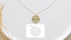 "Graduation Necklace, Custom Logo Necklace, Gold Necklace, Personalized College Necklace, University Graduation Necklace, Custom College Gift Dimensions: 0.80 inch HOW TO ORDER ** Select the color. Gold color is 18K Gold filled over 925 Sterling Silver. Rose Gold color is 18K Rose Gold filled over 925 Sterling Silver.  Select the chain length as you wish, please note that necklace length includes the pendant and chain total. 16\" mostly looks like a choker on a grown up. If you're not sure the l Nickel Free Round Pendant Necklace For Commemoration, Commemorative Brass Pendant Jewelry, Commemorative Pendant Necklace With Charms, Commemorative Pendant Necklaces With Charms, Personalized Round Pendant Necklace For Collectors, Commemoration Pendant Necklaces With Charms, Commemoration Charms Necklace With Round Pendant, Cadmium-free Brass Pendant Necklace, Logo Necklace