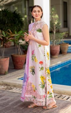 Brand: Asifa & NabeelProduct Code: MK-05 BulbulCollection: Meraki by Asifa & Nabeel Vol-02 Unstitched Luxury Lawn CollectionFabric: Lawn Details of Fabric: Digital printed shirt (front, back, sleeves) 2.1 meters (50” width). Embroidered neckline for front on organza. Embroidered daman border for front on organza. Digital printed dupatta on chiffon. Plain dyed cambric trouser 2.25 meters. DISCLAIMER: Lining, Laces, and Tassels are not included in unstitched variants. Embellishment items in stitched outfits are subject to market availability The actual colors of the outfit may vary from the colors being displayed on your device. CARE INSTRUCTIONS: Extra Fabric Has Been Used For Shoot Original Color May Vary Slightly From The Picture Dry Clean Recommended Iron The Clothes At Moderate Temperat Wedding Palazzo Set With Floral Embroidery And Straight Kurta, Wedding Semi-stitched Palazzo Set With Floral Embroidery, Designer Cambric Palazzo Set With Intricate Embroidery, Wedding Sets With Resham Embroidery On Cambric, Wedding Anarkali Set With Dabka On Cambric, Unstitched Cambric Suit For Wedding With Traditional Drape, Wedding Cambric Unstitched Suit With Traditional Drape, Wedding Anarkali Set With Intricate Embroidery In Cambric, Embroidered Cambric Lawn Suit For Wedding