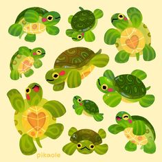 turtle cliparts for kids and adults to use in crafts, cards or t - shirts