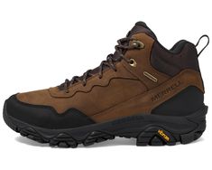 Men's Merrell Coldpack 3 Thermo Mid Waterproof | Zappos.com Cold Pack, Winter Blues, Toe Designs, Easy Wear, Full Grain Leather, Product Reviews, Leather Upper, Shoe Boots, Lace Up