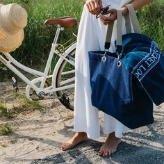 Sea Colour, Beach Ready, Large Tote Bag, Large Tote, Terry Cloth, Bathing Suit, Rich Color, Warm Weather, Bathing Suits