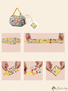 BirdinBag - Portable Foldable Travel Bag: Practical Multi-functional Shopping and Stuff Bag Foldable Travel Bag, Stuff Bag, Textures Patterns, Travel Bag, Free Gifts, 20 Cm, Bag Lady, Lingerie, Zipper