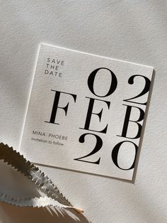 a piece of paper with the words save the date printed on it