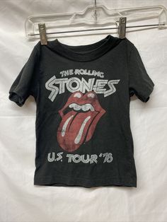 Toddler Boys The Rolling Stones US Tour '78 SS T-Shirt Tee 3t. Vintage Band Logo T-shirt For Concert, Vintage Concert T-shirt With Text Print, Vintage Text Print T-shirt For Concert, Vintage Logo Print Top For Concert, Vintage Pre-shrunk T-shirt For Concert, Unisex Vintage T-shirt For Concert, Vintage Unisex T-shirt For Concert, Band Tees, Rolling Stones