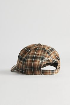 Plaid pattern dad cap by Coney Island Picnic. Essential hat with a curved brim topped with a coffee patch accent. Adjustable size hat with a strap closure. Features Coney Island Picnic plaid coffee patch dad hat Essential patterned baseball cap Curved brim Adjustable fit Strap closure Content + Care Cotton Spot clean Imported Size Circumference: Adjustable | Coney Island Picnic Plaid Coffee Patch Dad Hat in Brown, Men's at Urban Outfitters Coffee Patches, Men's Shoes Accessories, Dad Cap, Surf Style, Coney Island, Dad Caps, Pinterest Closet, Modern Outfits, Dad Hat