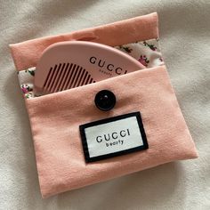 Gucci Pink Beauty Comb With Pouch No Box Never Used Please Review All Pictures Great For Travel Pink Gucci Bag For Daily Use, Pink Compact Pouch, Pink Girly Things Accessories, Gucci Pouch, Gucci Beauty, Gucci Pink, Pink Girly Things, Uk Gifts, Gucci Accessories