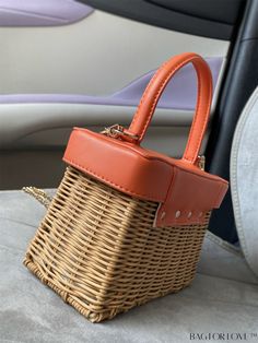 BagForLove - Chic Vacation Mini Top Handle Straw Bag with Two-Tone Design Product Description Color Orange Type Box Bag Bag Size Mini Pattern Type Plain Material Rattan Size Chart INCH CM Strap Length Bag Length Bag Width Bag Height Handle Height 42.5 inch 7.1 inch 3.5 inch 4.7 inch 3.5 inch Strap Length Bag Length Bag Width Bag Height Handle Height 108 cm 18 cm 9 cm 12 cm 9 cm Details Pictures Similar Products h2 { text-align: center; } /* æ¢è¡ */ li{ white-space: normal; word-break: break-all; word-wrap: break-word; } .red-box { width: 100%; display: flex; flex-direction: row; flex-wrap: wrap; justify-content: center; } .red-box > div { width: 190px; height: 250px; margin: 10px; } .red-box > div > a > img { width: 190px; height: 250px; } .size-box { width: 100%; margin: auto; white-spa Casual Portable Square Box Bag, Easy-to-carry Bucket Bag For Shopping, Portable Bucket Bag For Shopping, Summer Portable Brown Bucket Bag, Brown Portable Bucket Bag For Summer, Summer Square Straw Bag With Detachable Handle, Brown Rectangular Portable Straw Bag, Summer Brown Portable Bucket Bag, Trendy Rectangular Portable Bucket Bag