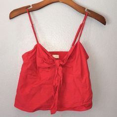 Red Spaghetti Strap Crop Top Red Cami Tank Top For Summer, Red Spaghetti Straps Tank Top For Summer, Red Spaghetti Strap Summer Tops, Red Spaghetti Strap Beach Top, Red Summer Cami Top, Trendy Red Spaghetti Strap Top, Casual Red Top With Spaghetti Straps, Casual Red Spaghetti Strap Top, Red Casual Tank Top For Summer