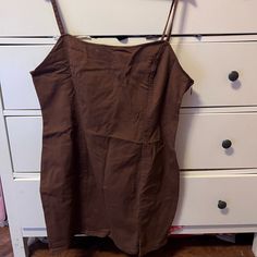 This Still Tagged Size Xl Brown Denim Stretch H&M Dress Needs A New Home! Offers Are Always Welcomed :) Jean Overall Dress, Black Sundress, White Sheath Dress, Brown Denim, Black Ruffle Dress, Valentine Dress, White Eyelet Dress, Dress H&m, Black Short Dress