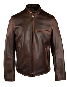 SCHOTT NYC CAFE RACER JACKET 550 Distressed Brown Fitted Leather Jacket Classic Style, Classic Fitted Distressed Brown Leather Jacket, Fitted Distressed Brown Leather Jacket Classic Style, Fitted Classic Leather Jacket In Distressed Brown, Brown Cafe Racer Leather Jacket For Motorcycling, Cafe Racer Style Brown Leather Jacket For Motorcycling, Cafe Racer Brown Leather Jacket For Motorcycling, Brown Leather Cafe Racer Jacket For Motorcycling, Classic Brown Leather Motorcycle Jacket