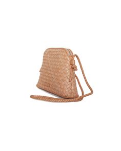 100% Buffalo leather Woven leather design Crossbody strap Zipper closure Cotton lining Interior pocket Woven Cross, Being Boring, Desert Sand, Buffalo Leather, Leather Weaving, Loeffler Randall, Leather Design, Crossbody Strap, Cross Body