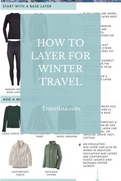 how to layer for winter travel