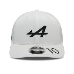 Experience the best in motorsports with the exclusive Alpine Racing F1 2024 New Era 9Fifty Pierre Gasly Team Hat in sleek white. This high-quality racing hat is designed to showcase your dedication to the sport, featuring the iconic Alpine Racing team logo and the official New Era design. Elevate your racing gear with the ultimate F1 fan accessory. White Breathable Flat Brim Baseball Cap, White Breathable Snapback Hat With Flat Brim, White Sporty Flat Brim Trucker Hat, White Sporty Trucker Hat With Flat Brim, White Flat Brim Trucker Hat For Sports Events, White Snapback Hat For Sports With Flat Brim, Breathable White Snapback Visor Hat, White Breathable Visor Snapback Hat, Breathable White Visor Snapback Hat