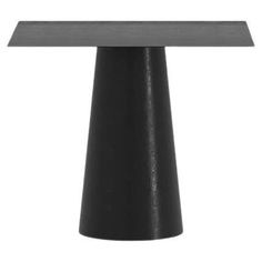 an image of a black table on a white background with space for text or logo