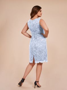 This elegant lace dress with jacket is perfect for the mother of the bride. Its knee length design and crew neck provide a classic and sophisticated look while the lace adds a touch of femininity. The two-piece set offers versatility, making it suitable for any occasion.    Attention!     The sleeves of Jacket are see-through and unlined. (Refer to the picture below) Elegant Lace Dress, White Wisteria, Dress With Jacket, Green Orchid, Mother Of The Bride Dress, Neck Lace, Green Turquoise, Pink Candy, Jacket Sale