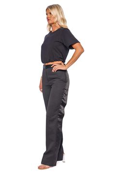 Cropped trousers with pleated front details and a tapered leg. Side slip pockets Zip fly, hook fastening Polyester, wool, nylon, polyamide Dry clean only Black Work Pants With Welt Pockets For Office, Black Business Bottoms With Side Pockets, Black Work Pants With Side Pockets, Black Cargo Pants For Workwear, Classic Black Cargo Pants For Work, Black Work Pants With Welt Pockets, Black Cargo Pants With Belt Loops For Work, Black Pants With Belt Loops And Straight Hem, Black Work Pants With Belt Loops