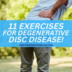 Contrary to popular belief, exercise for degenerative disc disease is one of the most efficient ways to reduce pain. Making sure it's the right exercise is Bulging Disc Exercises, Lumbar Exercises, Stenosis Exercises, Cervical Disc, Pain Relief Remedies, Bulging Disc, Chronic Pain Relief, Degenerative Disease, Lower Back Pain Exercises