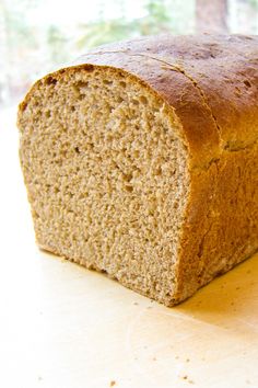 a loaf of bread sitting on top of a counter