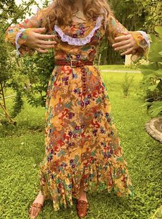 70s maxi dress vintage Hippy Asymmetrical Pattern Colorful Ruffle Eclectic  | eBay Art Nouveau Fashion, Asymmetrical Pattern, Maxi Dress Vintage, 70s Maxi Dress, Vintage Hippie, Vintage Maxi Dress, Dress Vintage, Make You Feel, Vintage Dresses